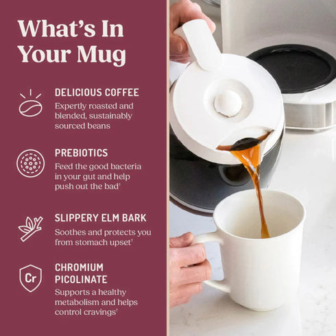 Bulletproof kaffi með forgerlum, Slippery elm og chromium